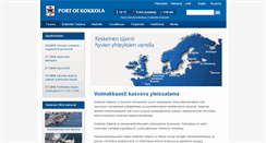 Desktop Screenshot of portofkokkola.fi