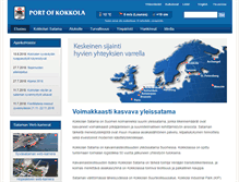 Tablet Screenshot of portofkokkola.fi